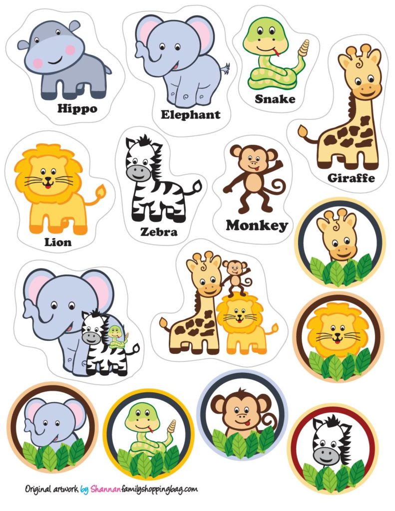 Free Printable Zoo Animals Coloring Pages and More | Lil Shannie.com