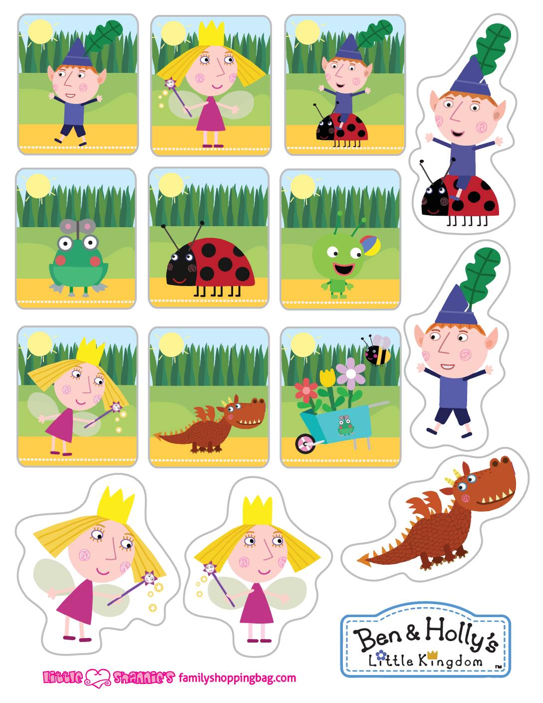 Stickers Ben & Holly