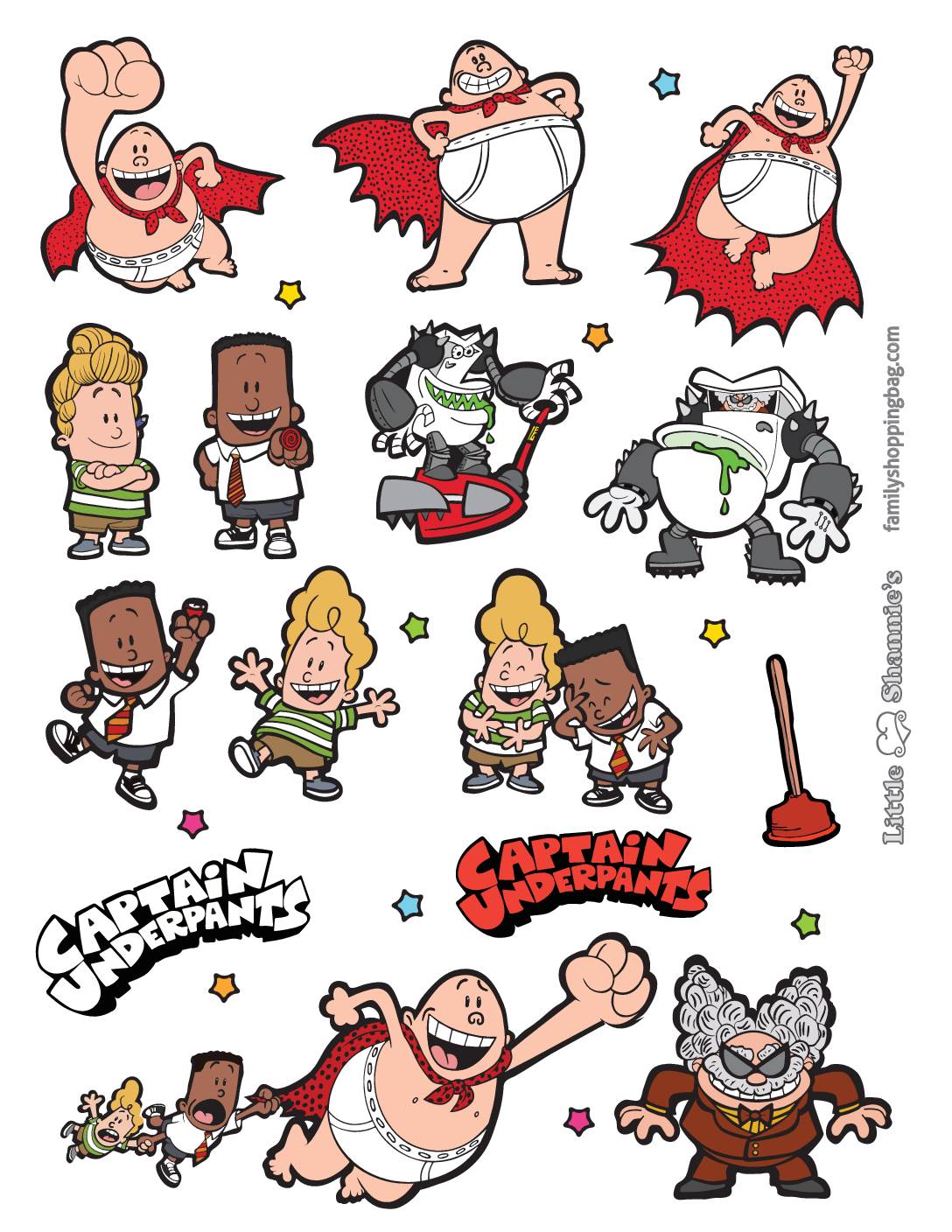 Stickers Captain Underpants Stickers