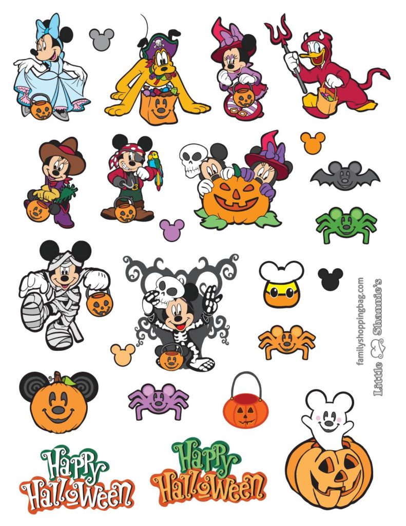 Stickers Halloween Mickey  pdf
