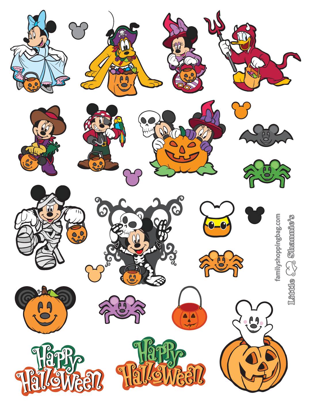 Stickers Halloween Mickey  pdf