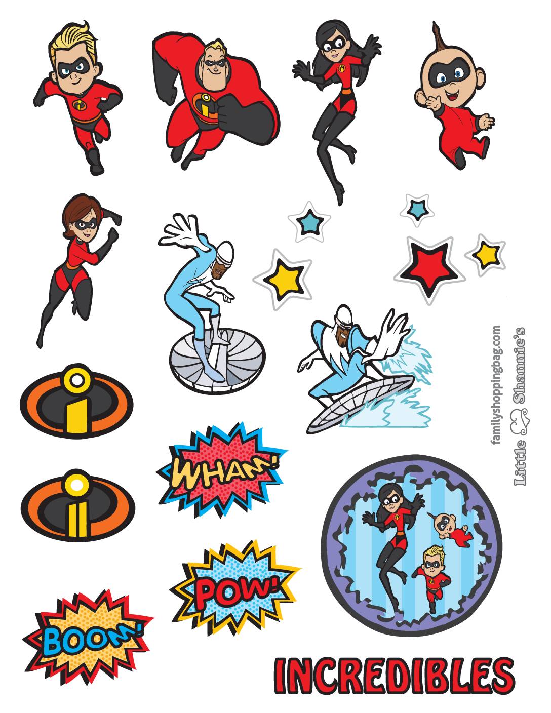 Stickers Incredibles Stickers