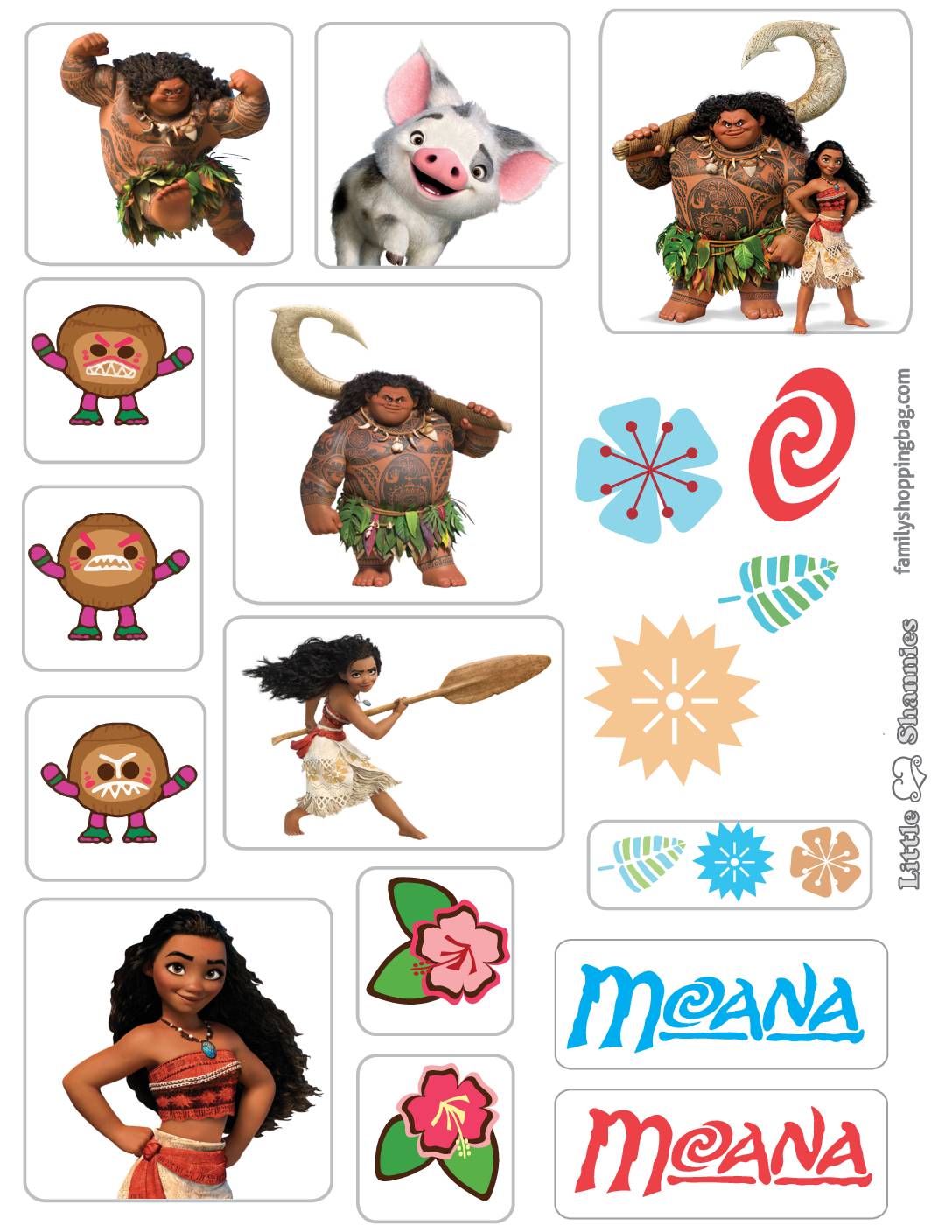 Stickers Moana  pdf