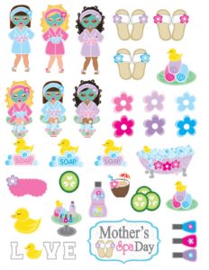 Stickers Moms Spa Day  pdf
