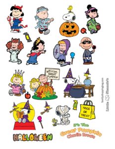 Stickers Peanuts Halloween