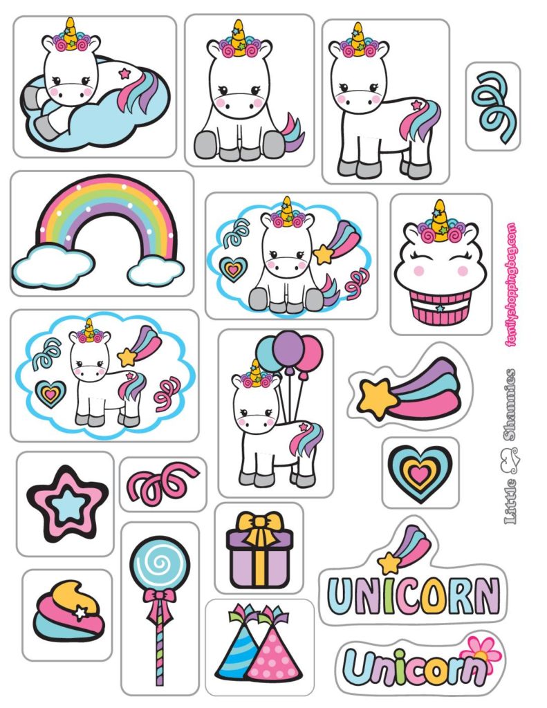 Stickers Unicorn  pdf