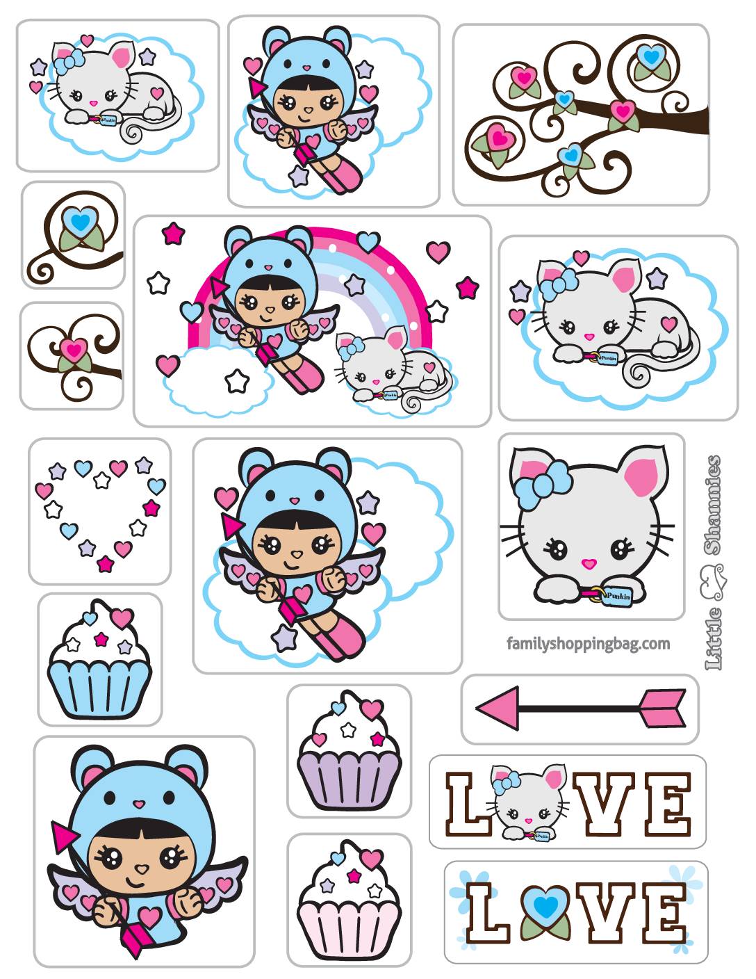 Stickers Valentine Shannies  pdf