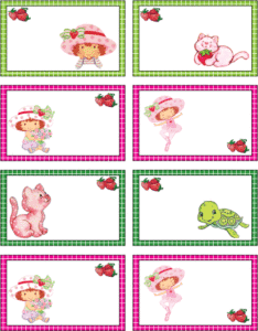 Strawberry Shortcake Tags Gift Tags