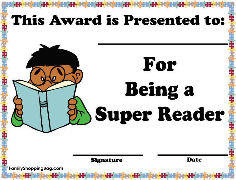 Super Reader Award Awards