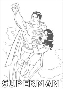 Superman and Lois Coloring Pages