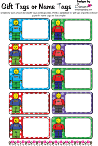 Lego Gift Tags