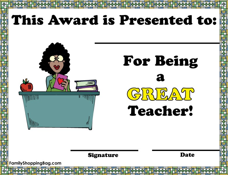 Teacher Award - African Woman