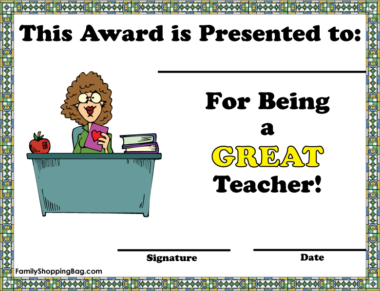 Teacher Award - Woman