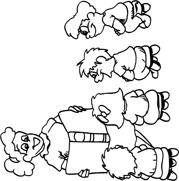 Teacher and Students Coloring Pages