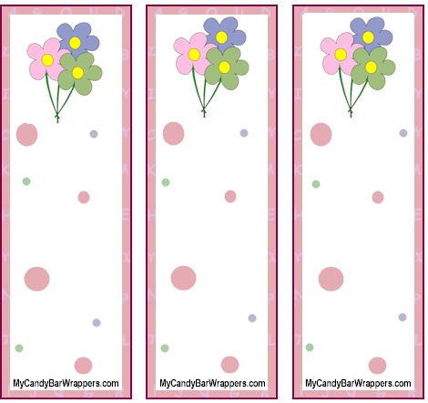 Triple Bouquet Bookmarks