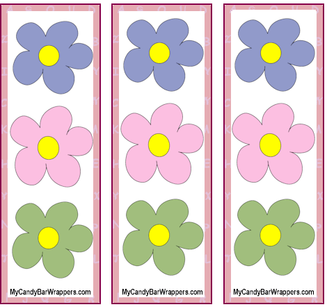Triple Flower Bookmarks