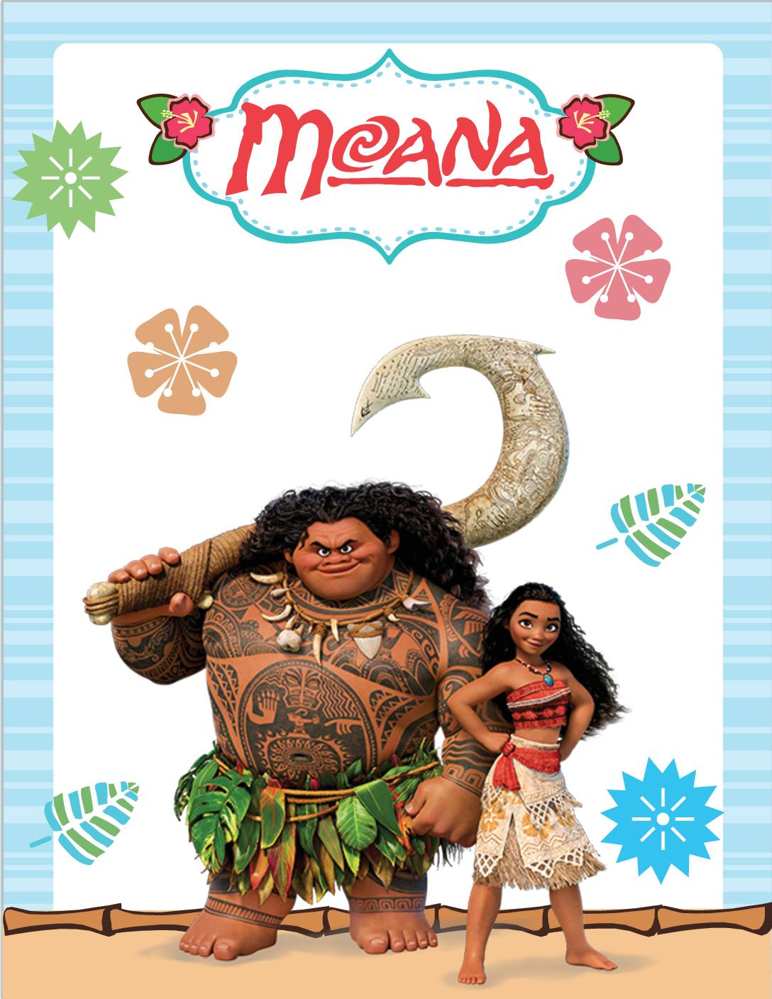 Wall Decore 3 Moana Wall Pictures