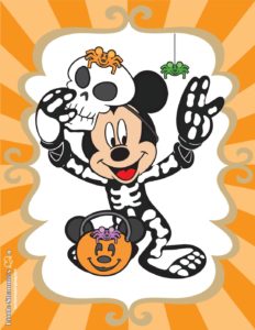 Wall Picture 2 Halloween Mickey