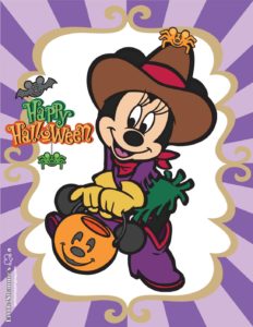 Wall Picture Halloween Mickey
