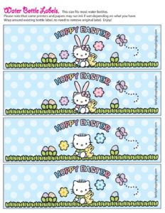 Water Label Easter