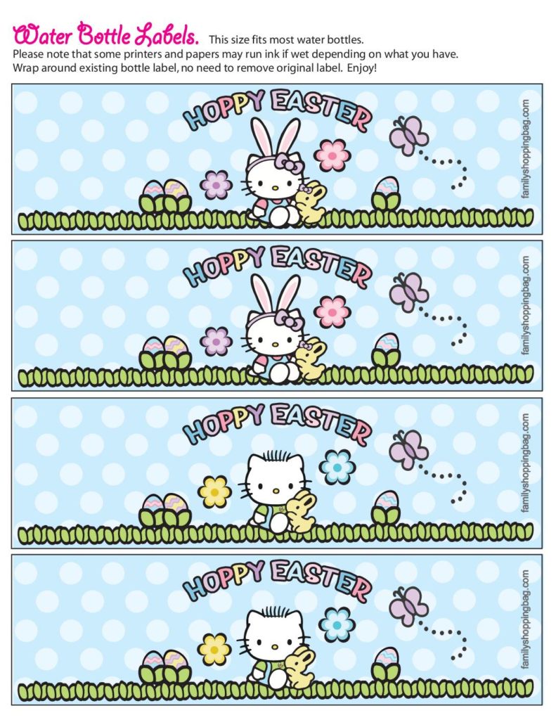 Water Label Easter  pdf