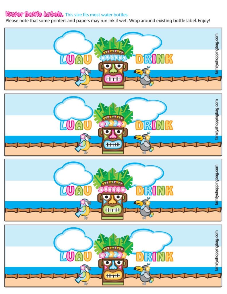 Water Label Luau  pdf