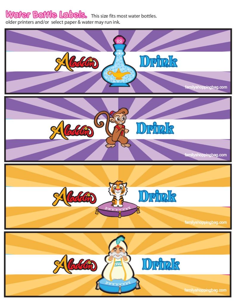 Water Labels Paper Aladdin  pdf