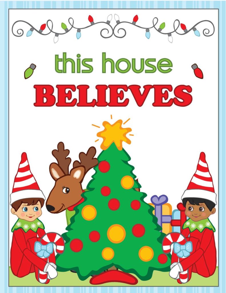 We Believe Sign Elf  pdf