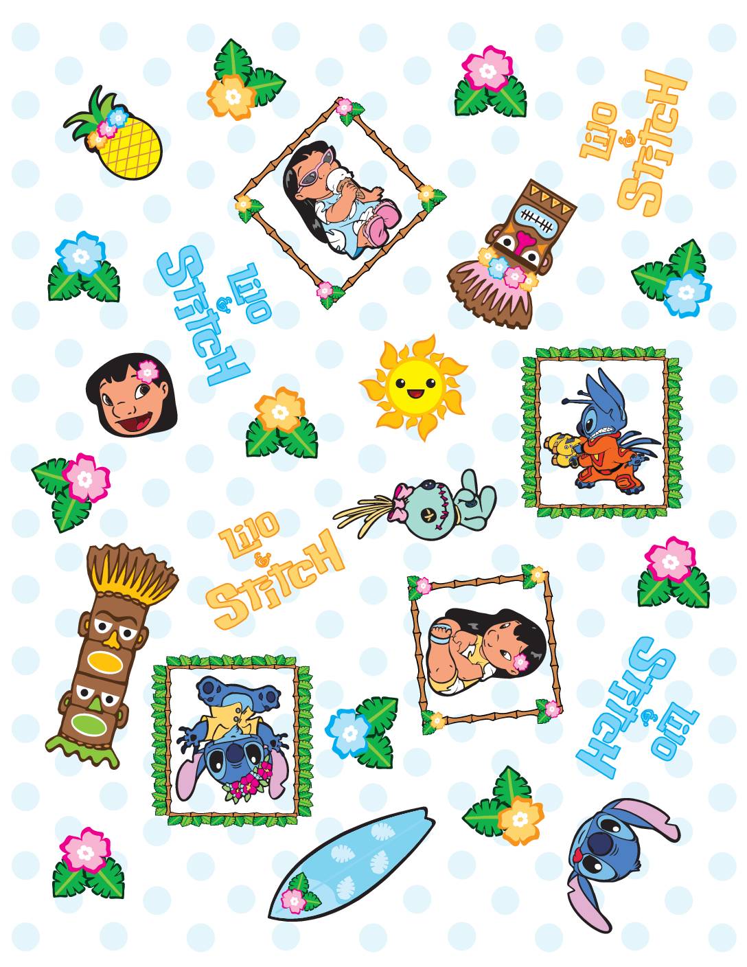 Wrap Paper Lilo and Stitch Wrapping Paper