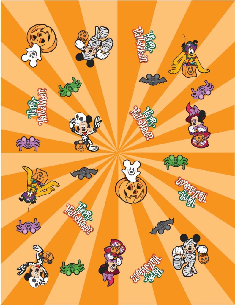 Wrapping Paper Halloween Mickey  pdf