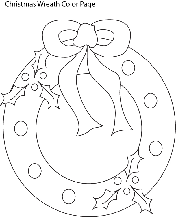 Wreath Coloring Pages