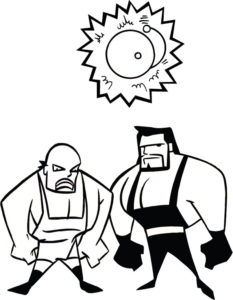 Wrestlers Coloring Pages