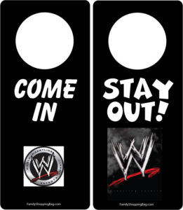 Wrestling Sign Door Hangers