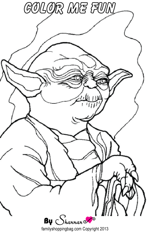 Yoda Color Page Coloring Pages