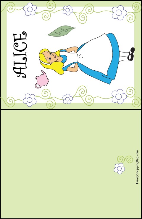 Card Alice 1 Invitations