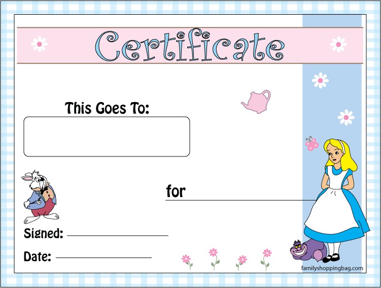 Certificate Alice