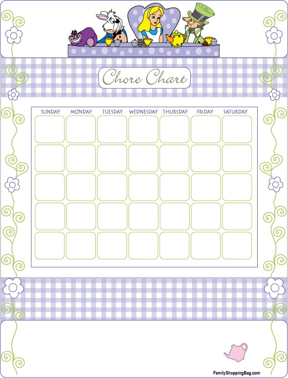 Chore Chart 2 Alice Chore Charts