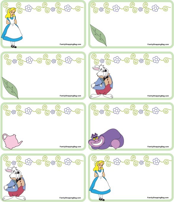 Gift Tags Alice Gift Tags