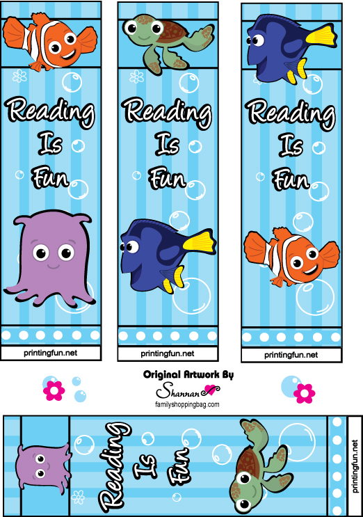 Bookmarks Nemo Party Decorations
