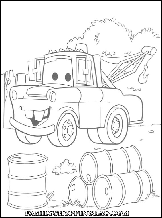 Cars Color Page 4 Coloring Pages