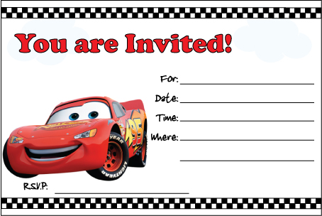 Cars Invite Invitations