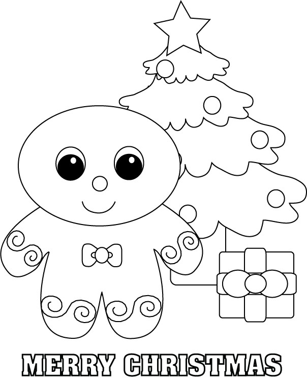 Gingerbread Man Color Coloring Pages