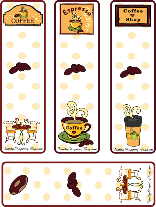 Coffee Bookmarks