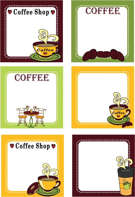Coffee Label Tags Gift Tags