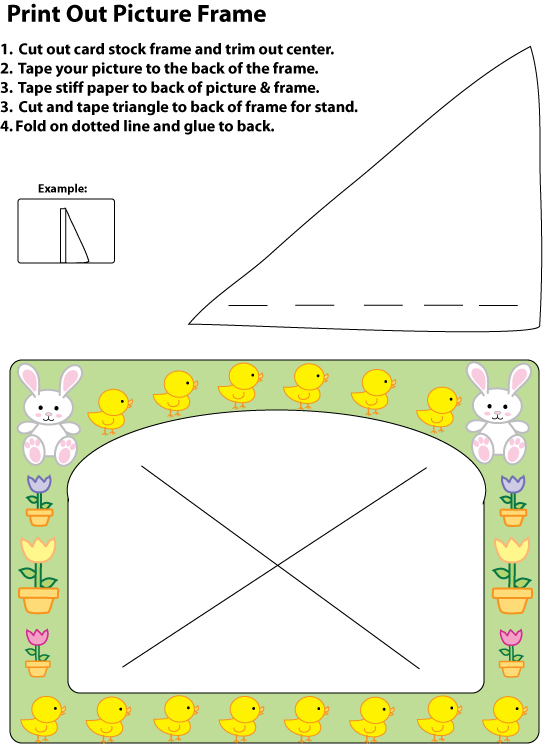 Picture Frame Bunny Duckie Crafts