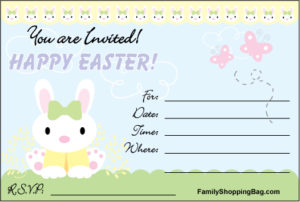 Invitation Cute Bunny