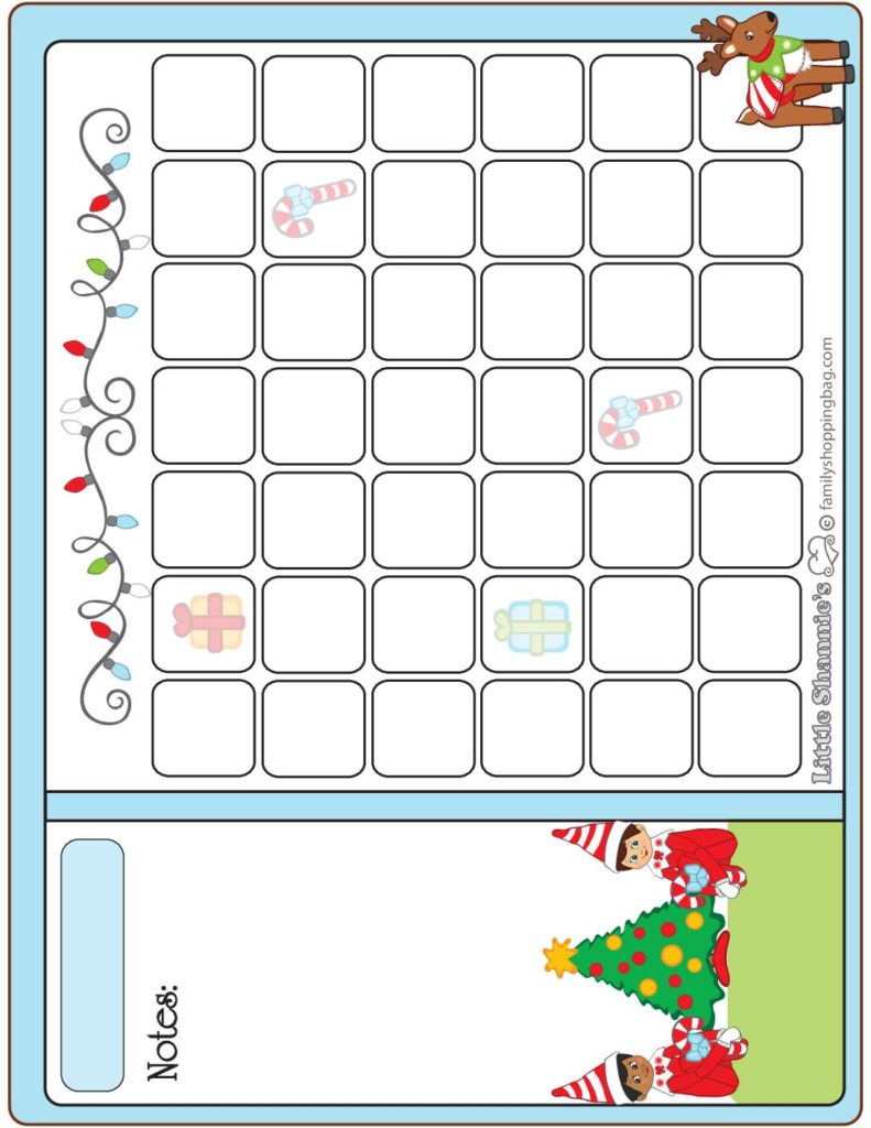 elf calendar  pdf