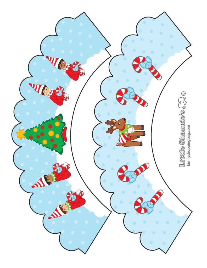 elf cupcake wrappers  pdf