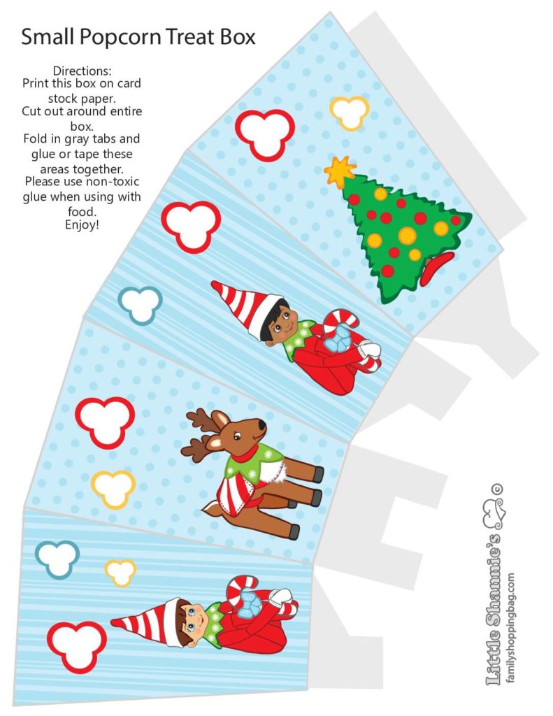 elf popcorn box  pdf