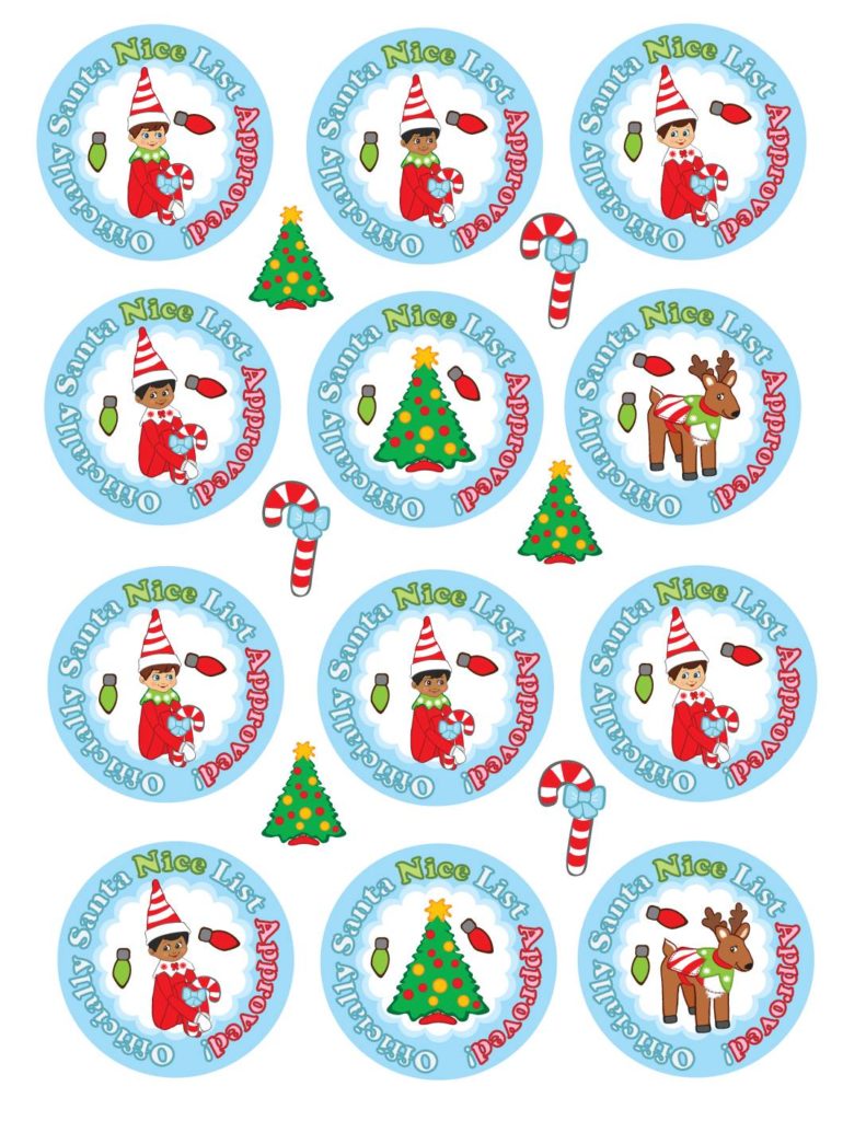 elf stickers  pdf